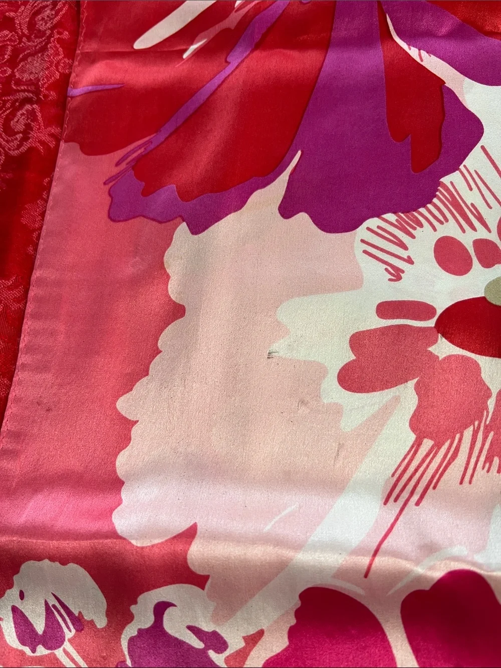 Anne Klein Pink Floral Scarf 62